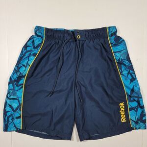 Reebok Swim Shorts - Blue - About a small or medium -‎ Nylon